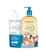 BIODERMA Atoderm Intensive baume set, 500 ml + Huile de douche 1000 ml