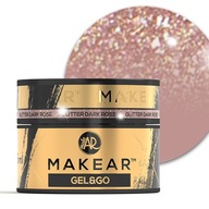 MAKEAR UV Glitter ROSE 15 gél na stavbu nechtov