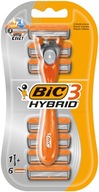 BIC 3 HYBRIDNÝ SHARVER PRE MUŽOV + 6 NÁPLŇOVÝCH ČEPEĽOV