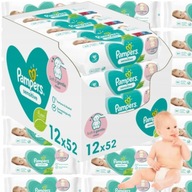 PAMPERS SENSITIVE WIPES 12 x 52 MEGA ZÁSOB