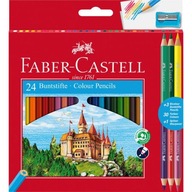 Pastelky Faber Castell 24 farieb +3 dvojfarebné