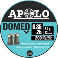 Diabolo pelety Apolo Domed 6,35 mm 200 ks 2,2 g