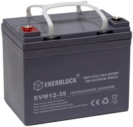 ELEKTRICKÝ VOZÍK NA SKÚTRE 12V 35AH BATERIE VYLEPŠENÝ AGM