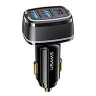 USAMS autonabíjačka 2xUSB+1xUSB-C C24 80W