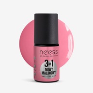 Hybridný lak na nechty One Step 3 v 1 Base Top Nail Polish Raspberry 4 ml Neess