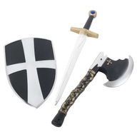 set BLACK KNIGHT meč CRUSADER štít AX