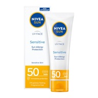 NIVEA SUN SENSITIVE Opaľovací krém na tvár SPF50 50ml