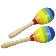 Hračky pre deti Rainbow maracas Sada 2 ks.