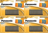 40x VÝKONNÁ BATÉRIA PANASONIC ALKALINE LR03 AAA 1,5V