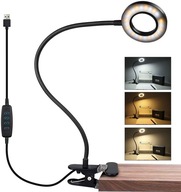 USB LED svorka Stolná lampa 10 Jas