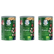 Gerber Organic Nutri Puffs Ryžovo-pšeničné chrumky Banán Malina 3 x 35 g