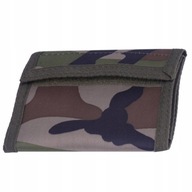 Pevná vojenská športová camo peňaženka, Mil-Tec, Woodland suchý zips