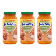 BOBOVITA Halušky so zeleninou a morčacím mäsom 3x250g