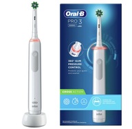 KRÍŽOVÁ ELEKTRICKÁ ZUBNÁ KEFKA ORAL-B PRO 3, BIELA