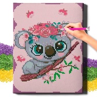 5D DIAMANTOVÁ VÝŠIVKA s diamantovým rámom na maľbu 20x30 mozaika koala Oh, umenie!