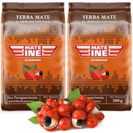 Yerba Mate Mateine ​​​​GUARANA SUPER POWER Energy 2x 500g 1kg