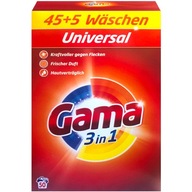 Nemecký prášok Gama Universal 50 praní 3kg