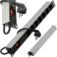 NEKU Power strip RACK 19'' 7 gn poistka