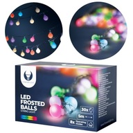 LED svetelná reťaz BALLS 5m, 30 farebných guličiek