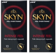 SKYN INTENSE FEEL kondómy stimulujúce nopky INTENSIFY ORGASMS 20 ks.