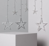 Garland Curtain Led Stars 1,2m 230V so zástrčkou