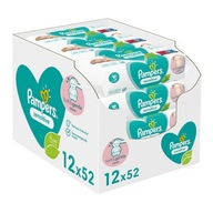 PAMPERS SENSITIVE Baby vlhčené obrúsky bal. 12x52ks