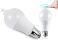 LED žiarovka 6W=50W 4000K Neutrálna biela guľa s Twilight Motion Sensor