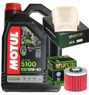 OLEJOVÁ SADA MOTUL 5100 10W40 4L FILTRE HF145 YAMAHA XV700 84-87 XV1100 89-