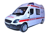 AMBULANCE sanitka kovová AMBULANCE LED dvere ZVUK