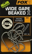 Fox Hooks Wide Gape Beaked X veľkosť 4 Barbed 10 ks.