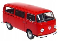 VOLKSWAGEN T2 BUS 1972 MODEL WELLY 1:24 ČERVENÝ