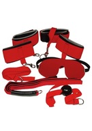 RED BDSM BONDAGE BINDAGE SET 8-DIEL.