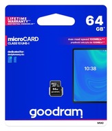 Micro SD 64GB GoodRAM Class10 UHS1 M1AA-0640R11