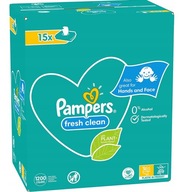 Pampers FRESH CLEAN vlhčené obrúsky 15 x 1200 ks.