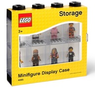 Vitrína pre 8 čiernych minifigúrok LEGO Classic