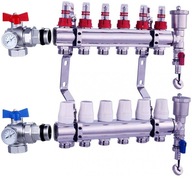 ROZVÁDZAČ 6 podlahové kúrenie + rohový ventil a teplomer