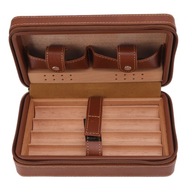 Cigar Humidor Case hnedý prenosný zvlhčovač vzduchu s