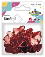 ČERVENÉ SRDCE KONFETTI 10G, TITANUM