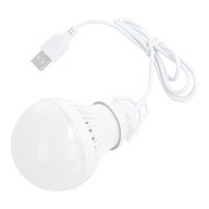 5W USB LED turistická žiarovka