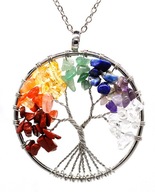 NÁHRDELNÍK Tree of Life Happiness Amulet MINERÁLY