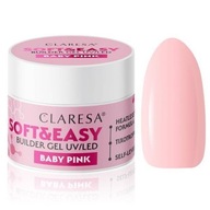 CLARESA Stavebný gél SOFT&EASY Baby Pink 45g