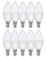 E14 LED žiarovka 10W SVIEČKA NEKLAPÚCA x 10 EKONOMICKÁ ÚSPORA ENERGIE