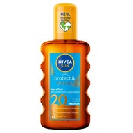 NIVEA Sun Protect & Bronze olej na opaľovanie v spreji SPF20 200 ml