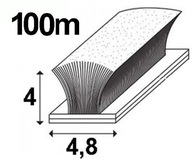 Kefa na usmerňovanie prachu 4,8x4 mm 100m BIELA