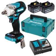 Makita Aku rázový uťahovák 2x3Ah DC18RC DTW300ZJ