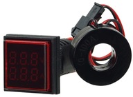 Voltmeter ampérmeter meter 22mm LED 500V 100A