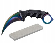 SADA nožov Karambit CS:GO Fade Rainbow + KOLESOVÝ KAMEŇ