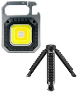 LED COB baterka otvárač na kľúče statívový magnet 5v1