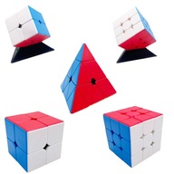 SET Kocka 2x2 3x3 Pyramída ORIGINÁL RÝCHLA KOCKA + STOJAN