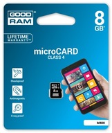 8 GB karta GOODRAM micro SDHC 8 GB karta microSD SD